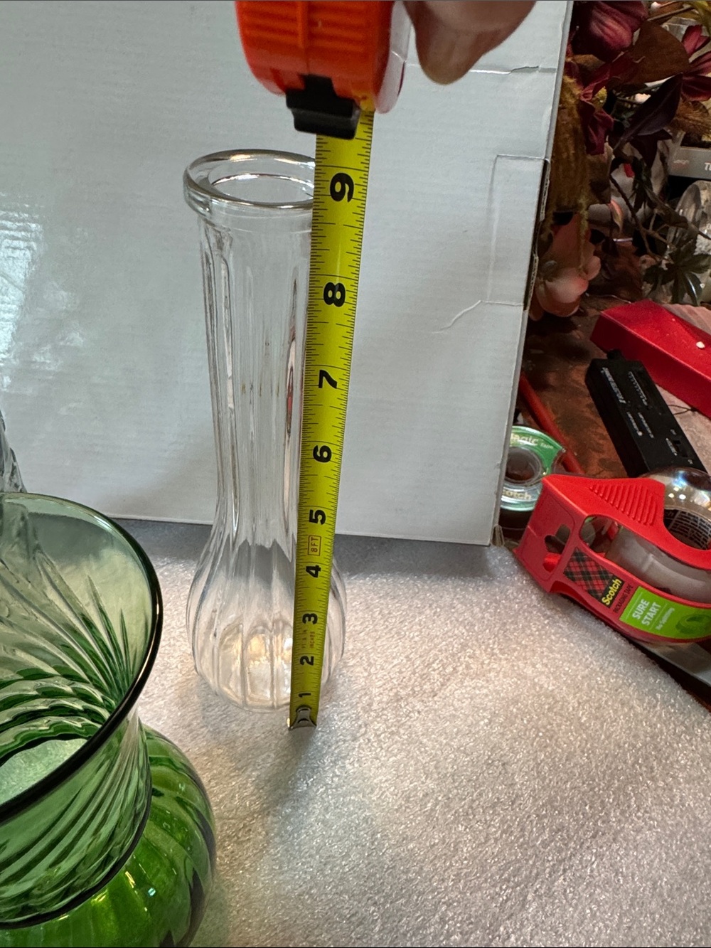 Green Swirl Glass Vase - Home Accents - Picture 8 of 9